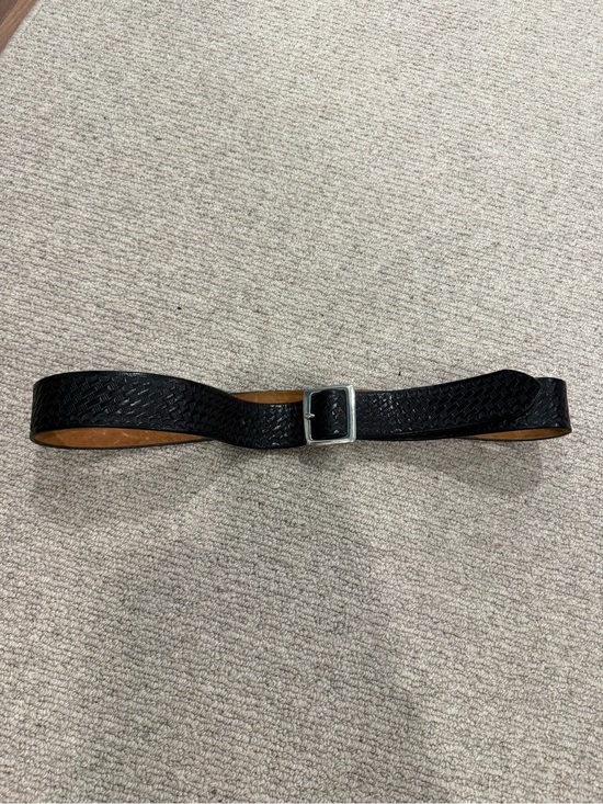 Boston leather Other - VTG Boston leather garrison belt 6505-3 basketweave embossed uniform belt 40